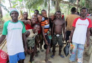 They just came back from working 6 hours in the rice swamp & can still smile.