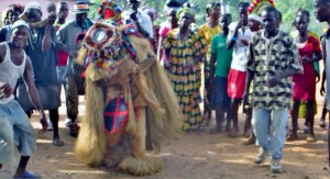Goboi devil dances in Rotifunk.