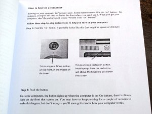 Practical computer instruction manual designed by CCET.
