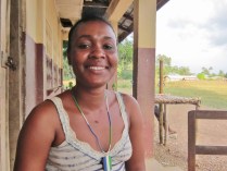 Zainab Caulker, 28 yrs, market trader, wants to become a nurse.