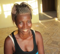 Victoria Koroma, 31 yrs, five children and no husband; sells donuts, wants to be a nurse.
