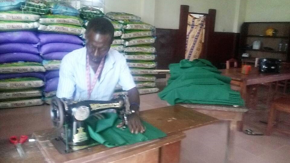 Sewing uniforms Aug '17